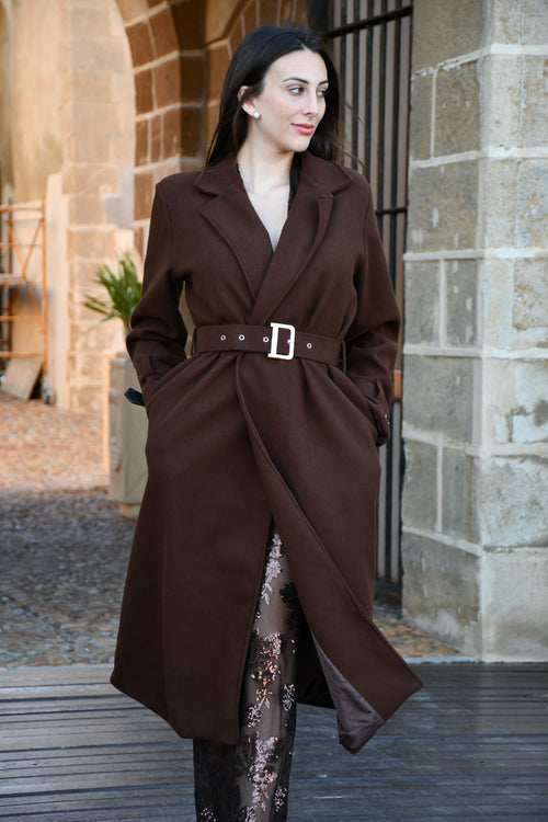 Abrigo Paño Marrón